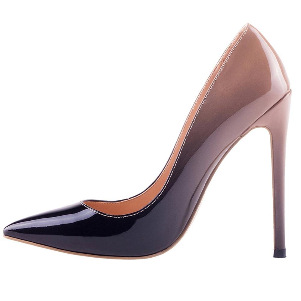 Classy Two Tone High Heel Pump Shoes