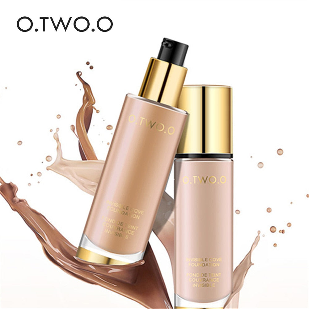 HIGH QUALITY Liquid Foundation Invisible Full Coverage Make Up Concealer Whitening Moisturizer Waterproof 30ml