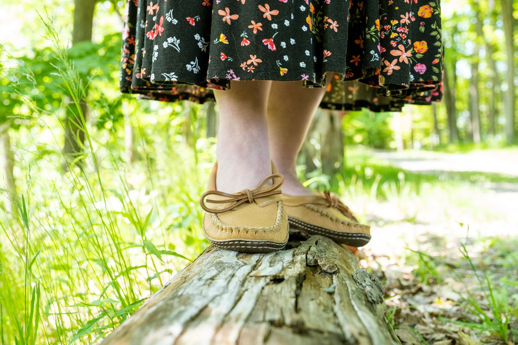 Bastien Industries authentic moccasins made in canada for earthing