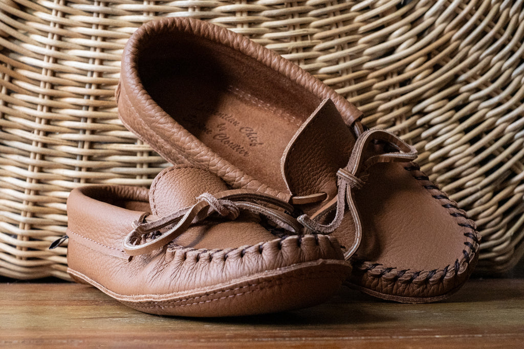 One of the great things about moccasins and moccasin slippers is their classic unisex styling