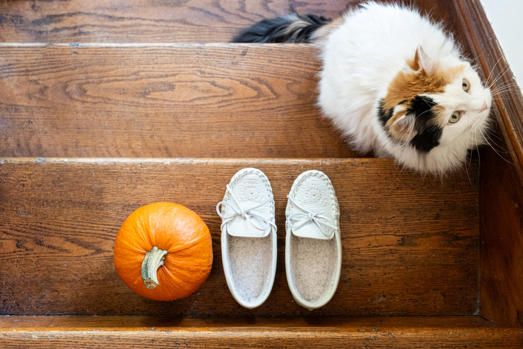 White Moccasins Fall Style