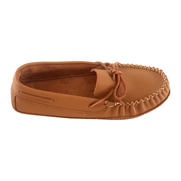 mens wide leather moccasins