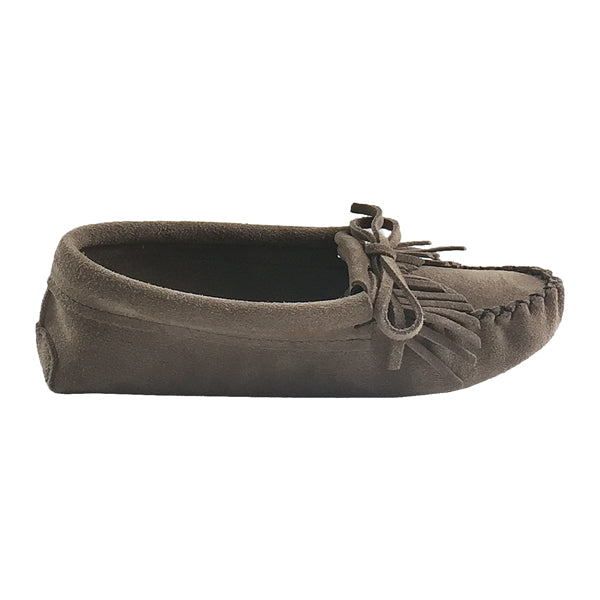 grey moccasin slippers