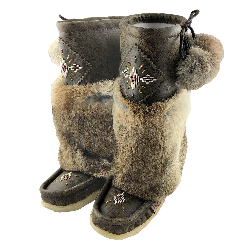 Women's Mukluk Winter Boots Handmade from Old Brown