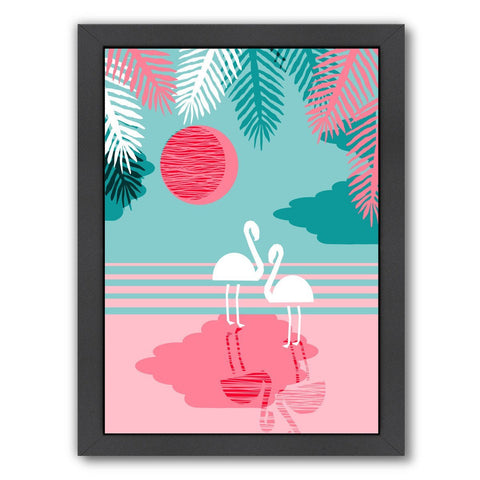 pink beach art