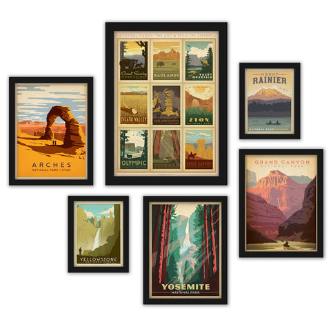 national parks wall art