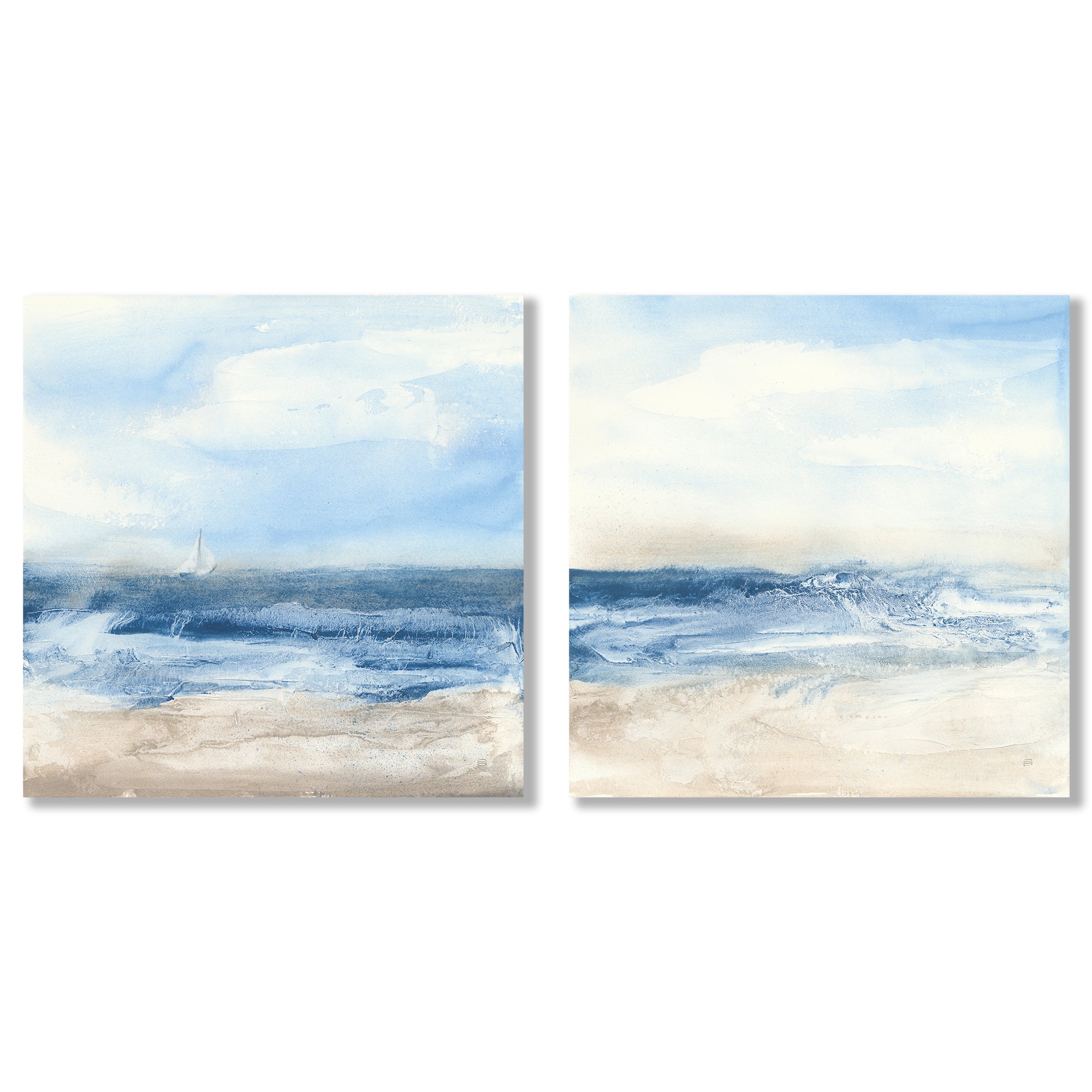Surf and Sails - 2 Piece Gallery Wrapped Canvas Set by Chris Paschke - Art Set - Americanflat