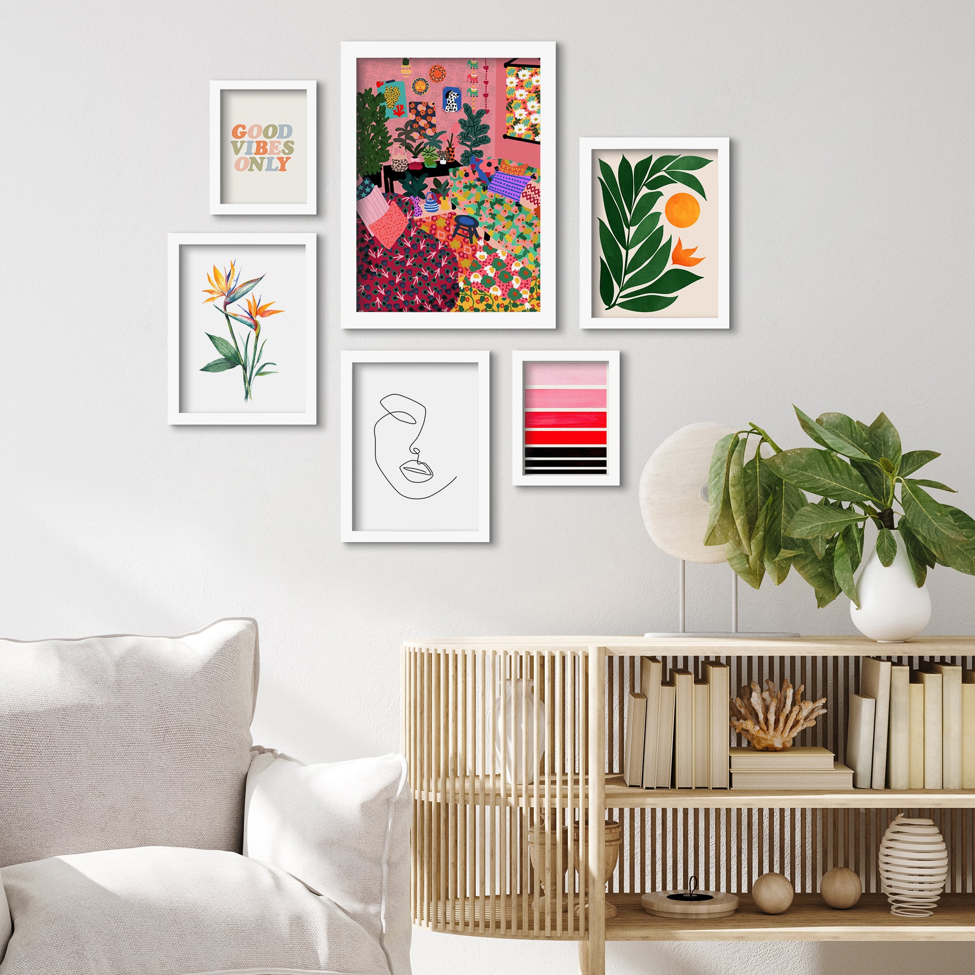 Welcome To My Living Room- 6 Piece Framed Gallery Wall Set — Americanflat