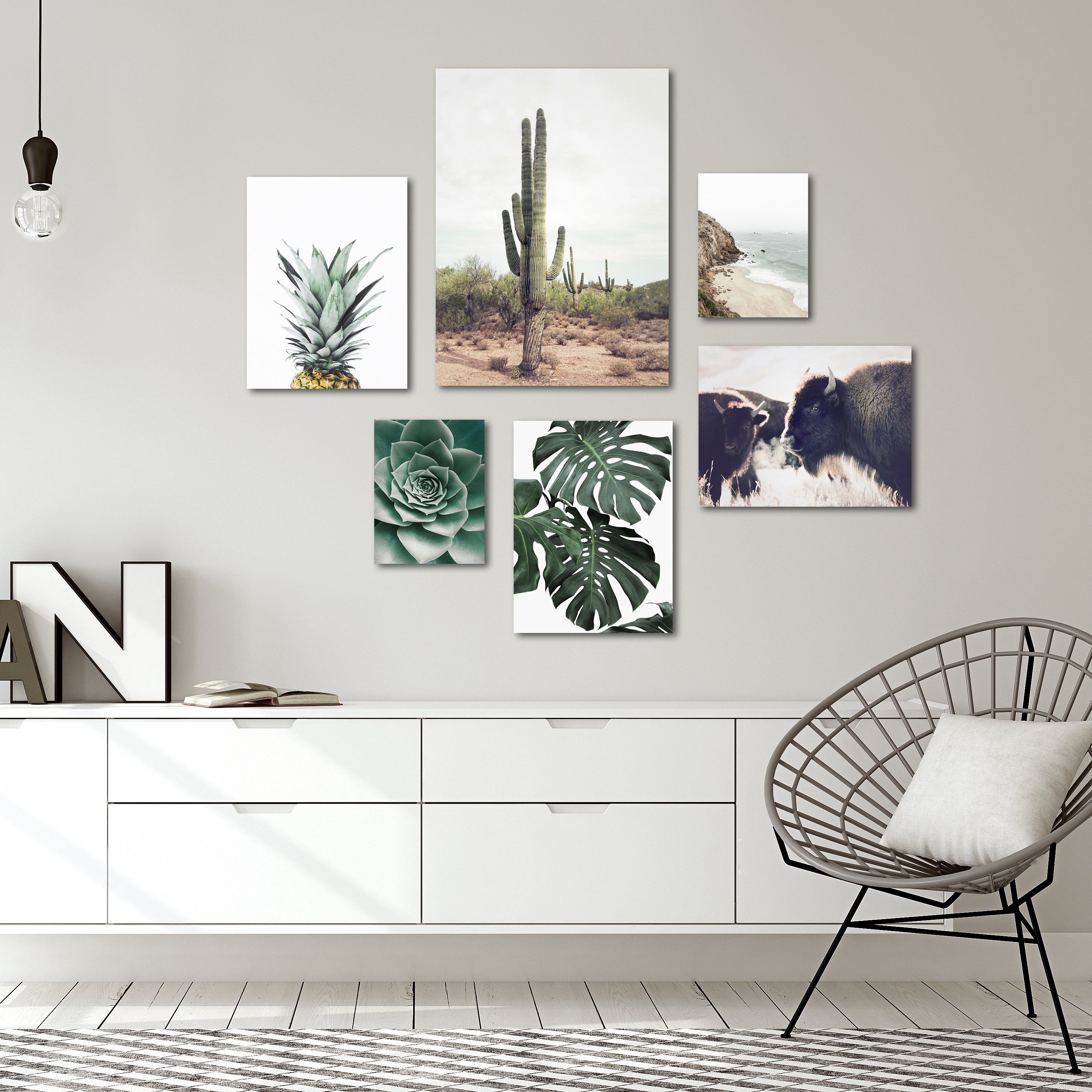 Contemporary Southwest Photography Canvas Gallery Wall Set Americanflat