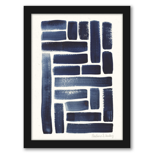 Blue Waves Watercolor by Pauline Stanley - Art Print