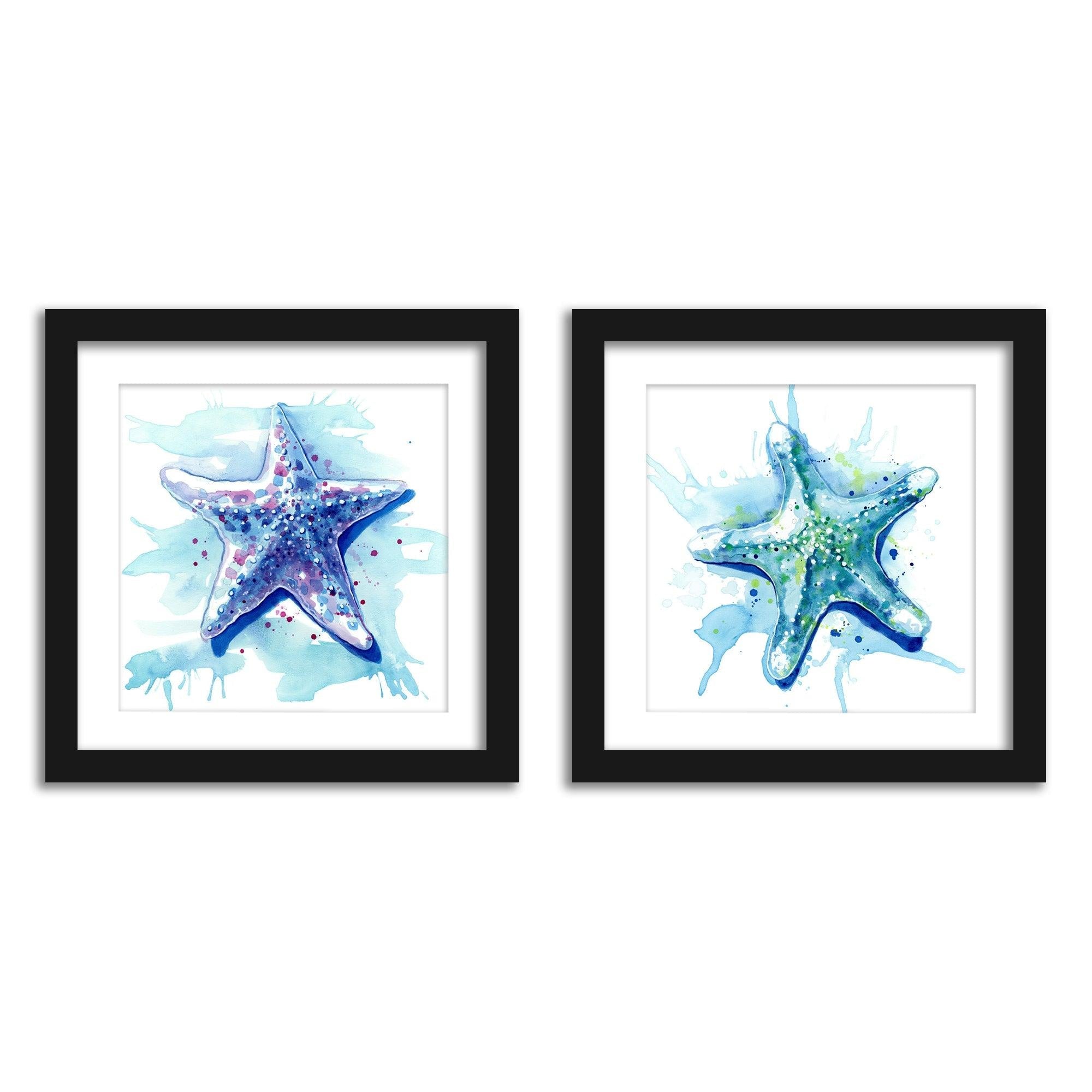 blue starfish art