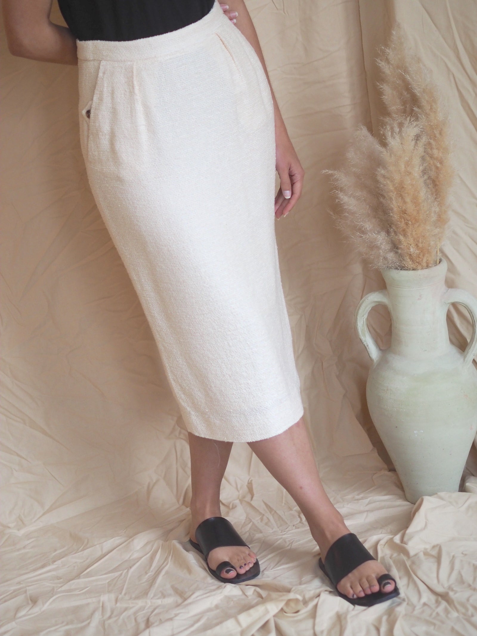 Yves Saint Laurent Silk Skirt