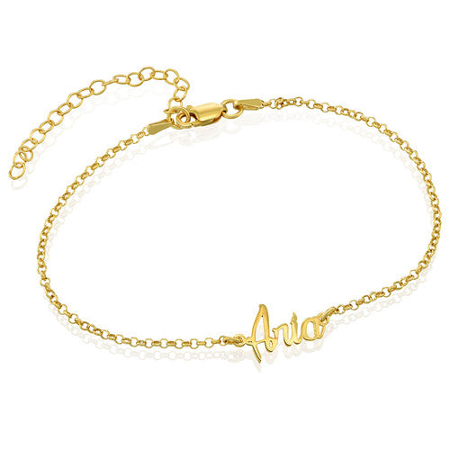 18k gold ankle bracelet