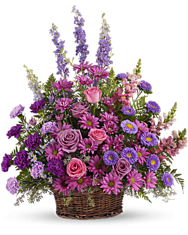 Gracious Lavender Basket – Salama Greenhouse & Floral