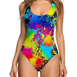 colorful one piece bathing suits