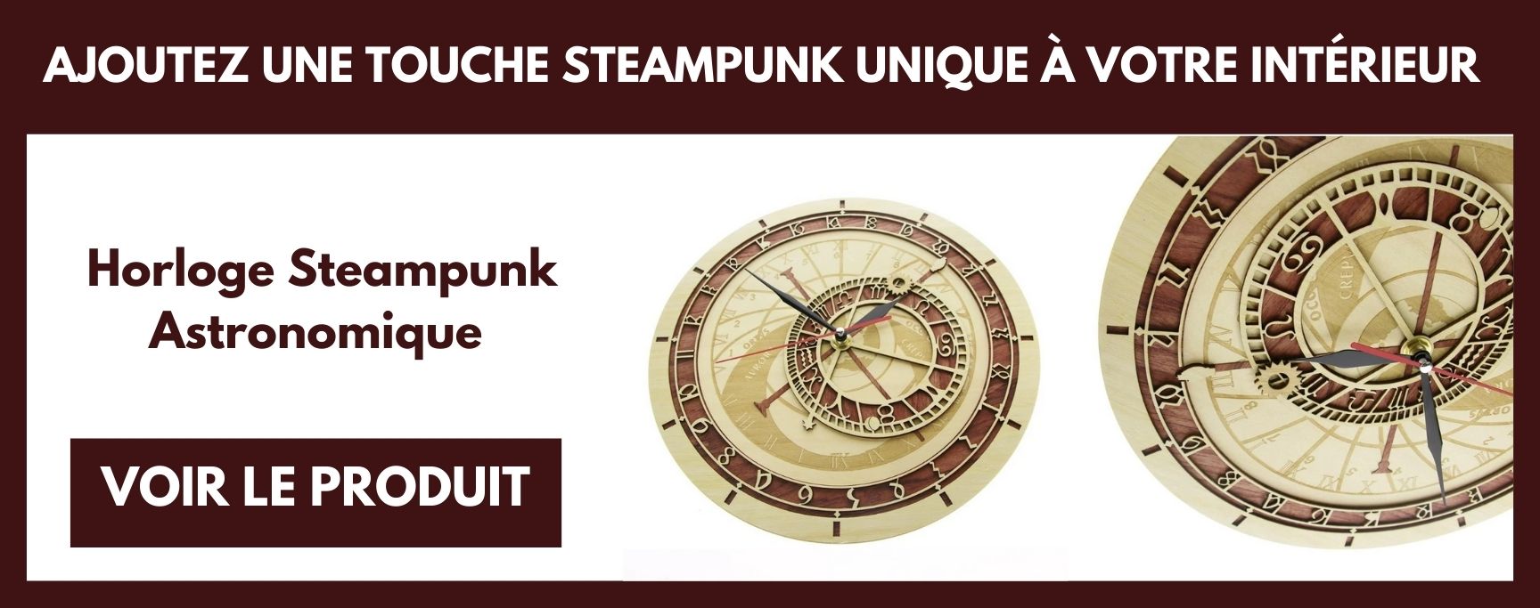 horloge steampunk astronomique