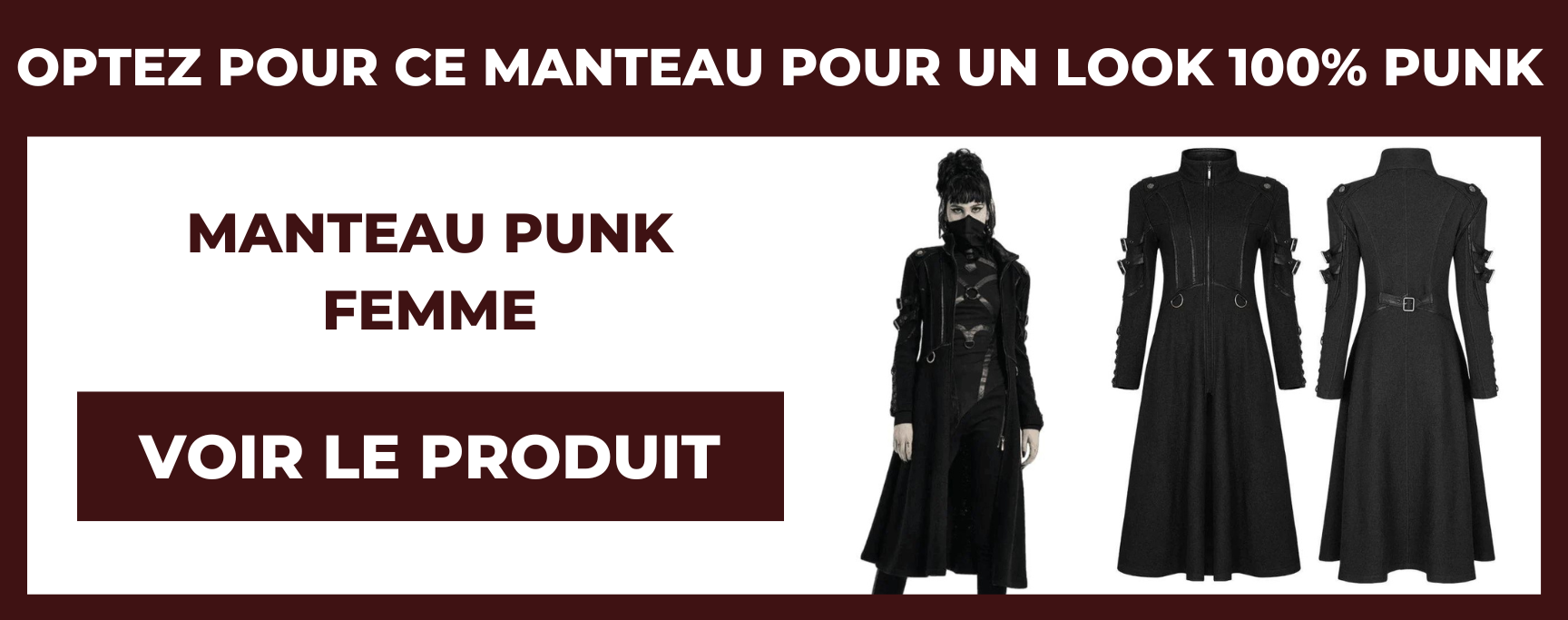 manteau punk femme