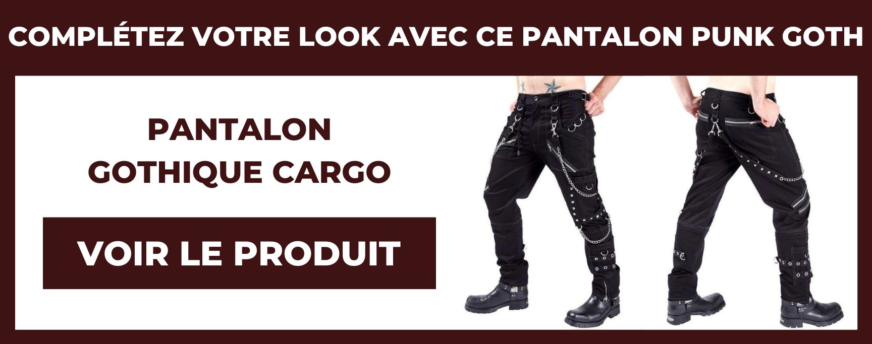 pantalon gothique cargo