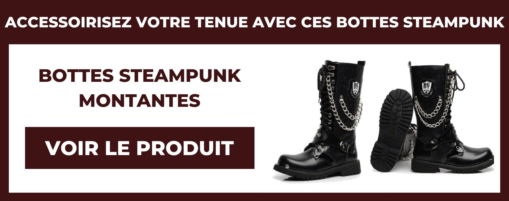 bottes steampunk montantes