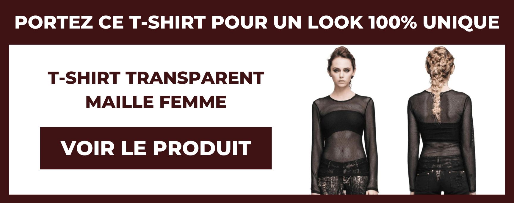 t-shirt transparent maille femme