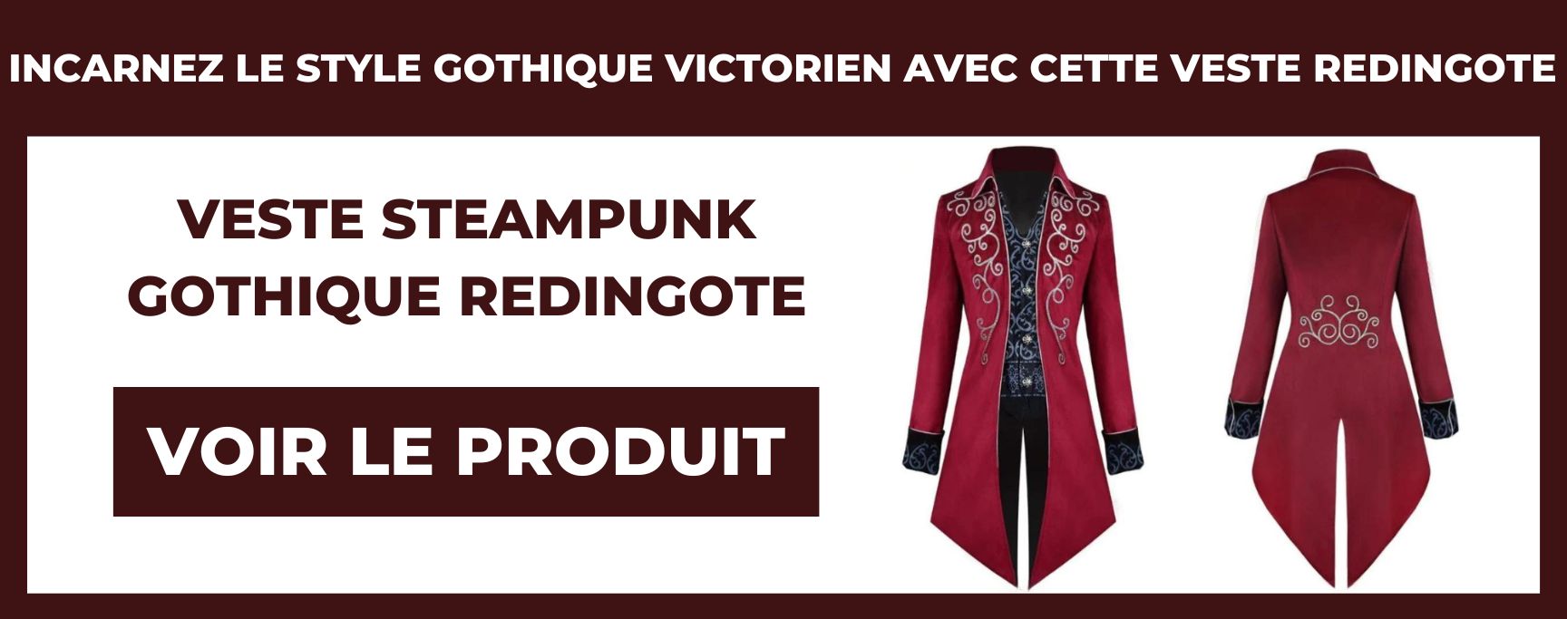 veste steampunk gothique redingote