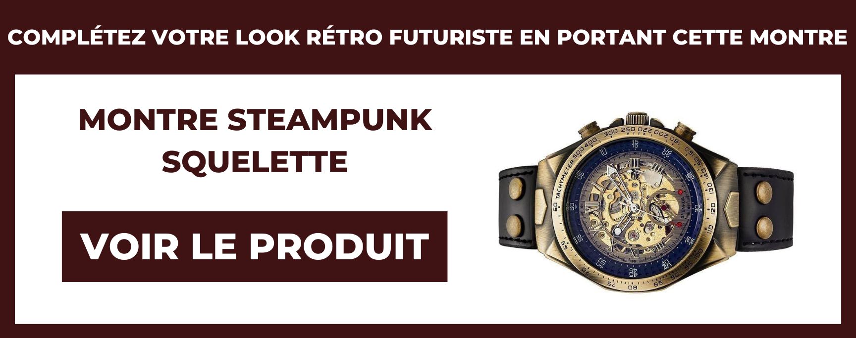 montre steampunk squelette