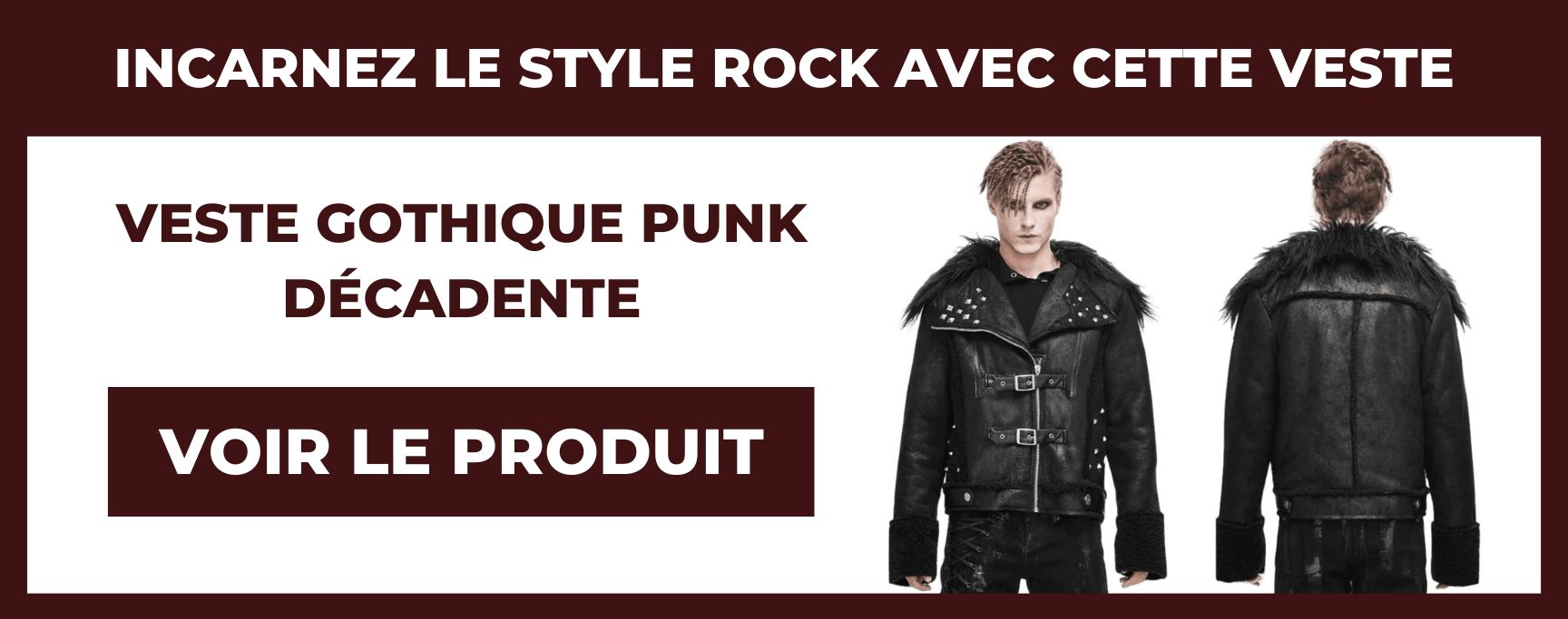 veste gothique punk décadente