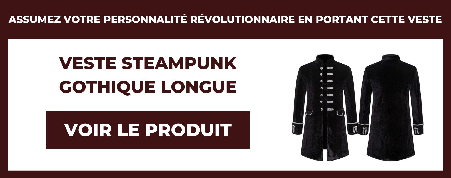 veste steampunk gothique longue