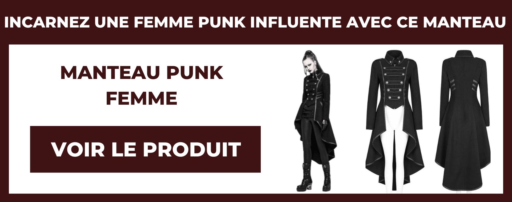 manteau punk femme