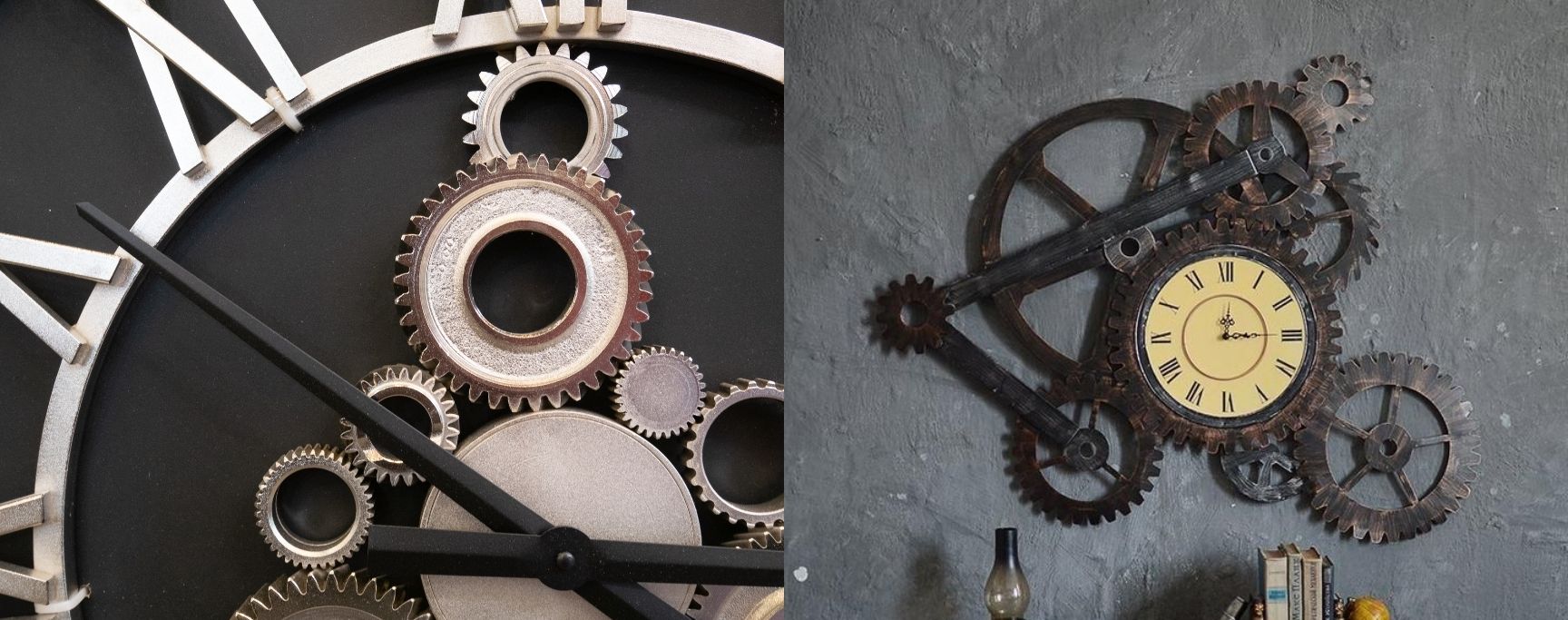 horloge steampunk métal