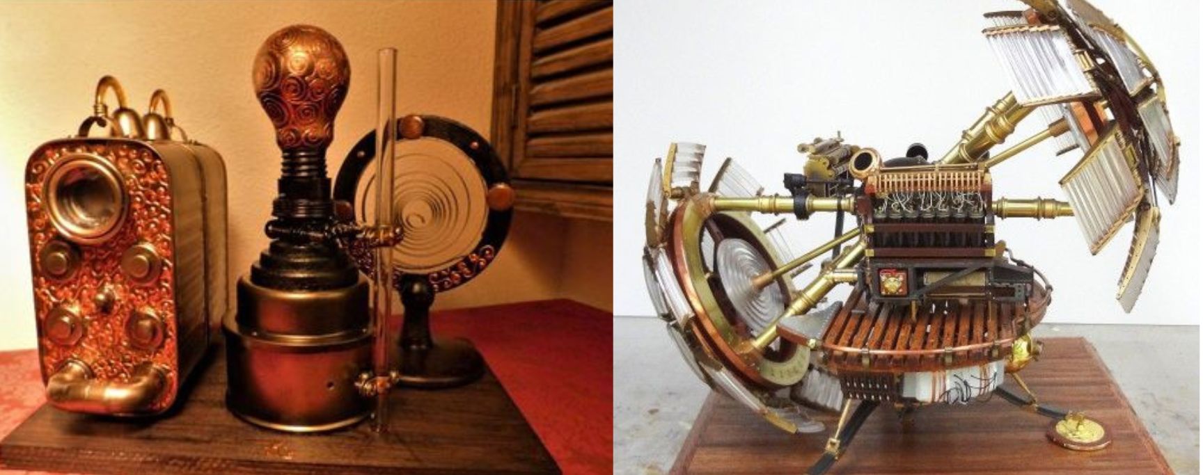 sculpture steampunk machine