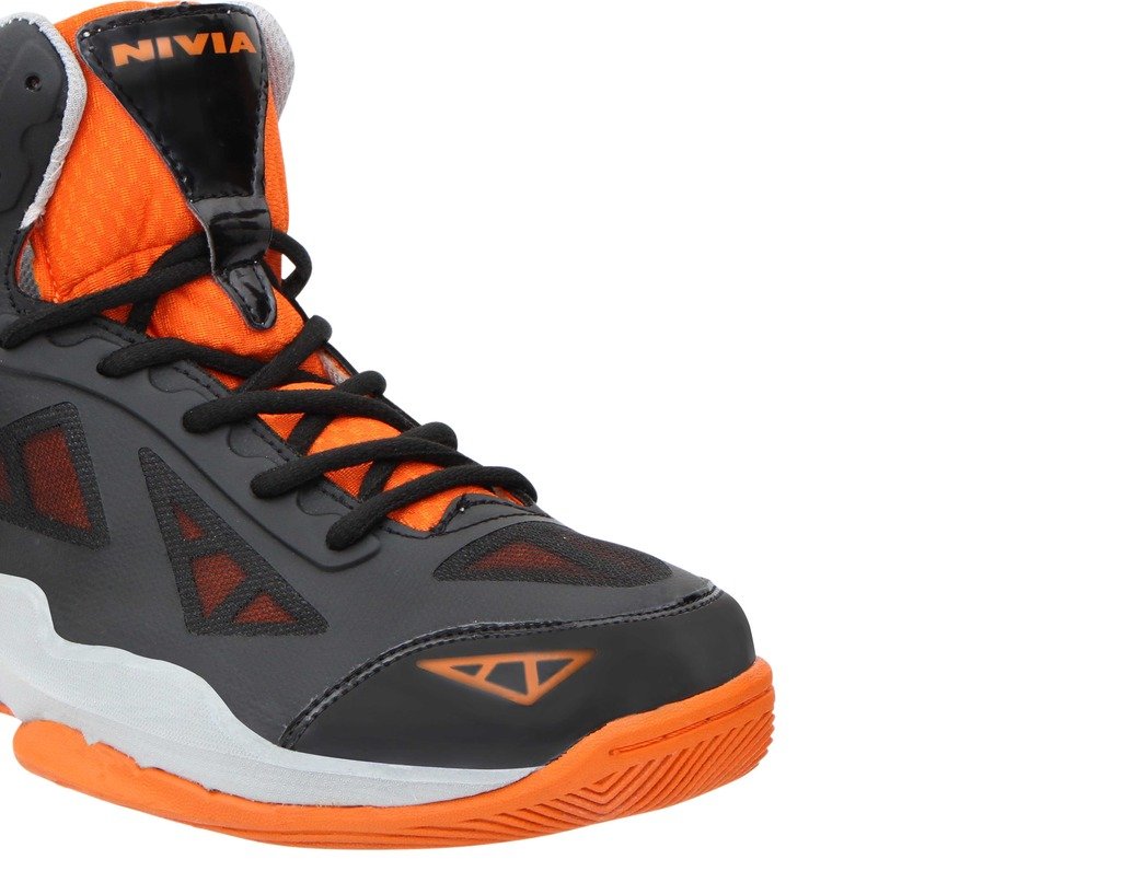 Nivia Typhoon Basketball Shoes, (Black 