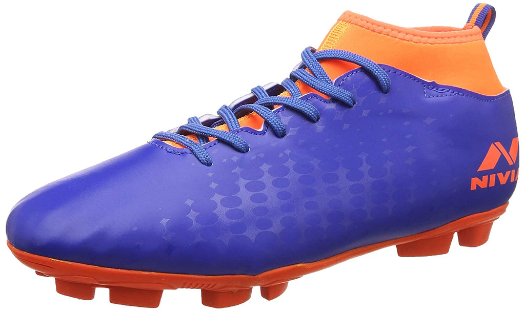 Nivia Ultra Football Studs, Blue/Orange