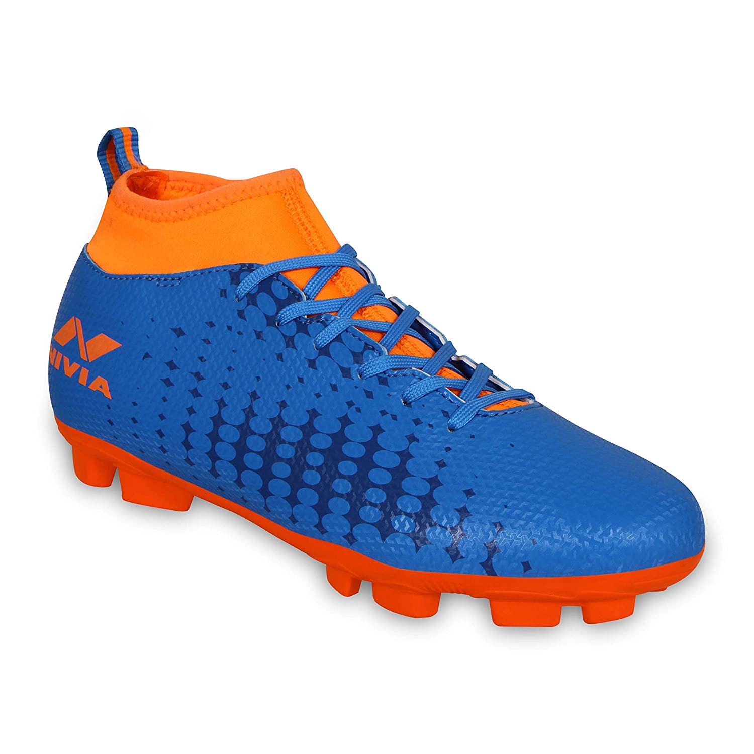 Nivia Ultra 2.0 Football Studs, Blue/Orange - Best Price online Prokicksports.com