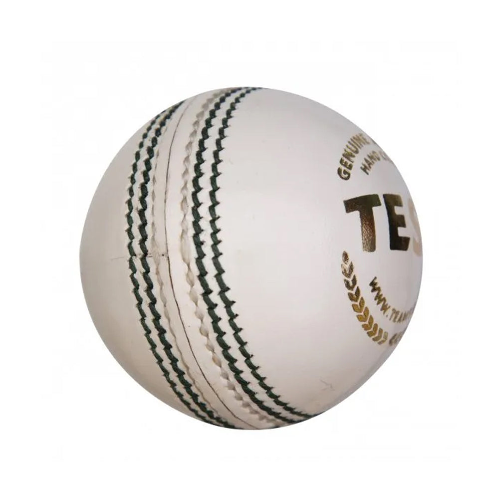 SG Test White Four- Piece Cricket Leather Ball, 1PC - Best Price online Prokicksports.com