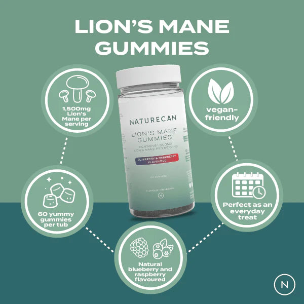 Gomas de Cogumelo Lion’s Mane