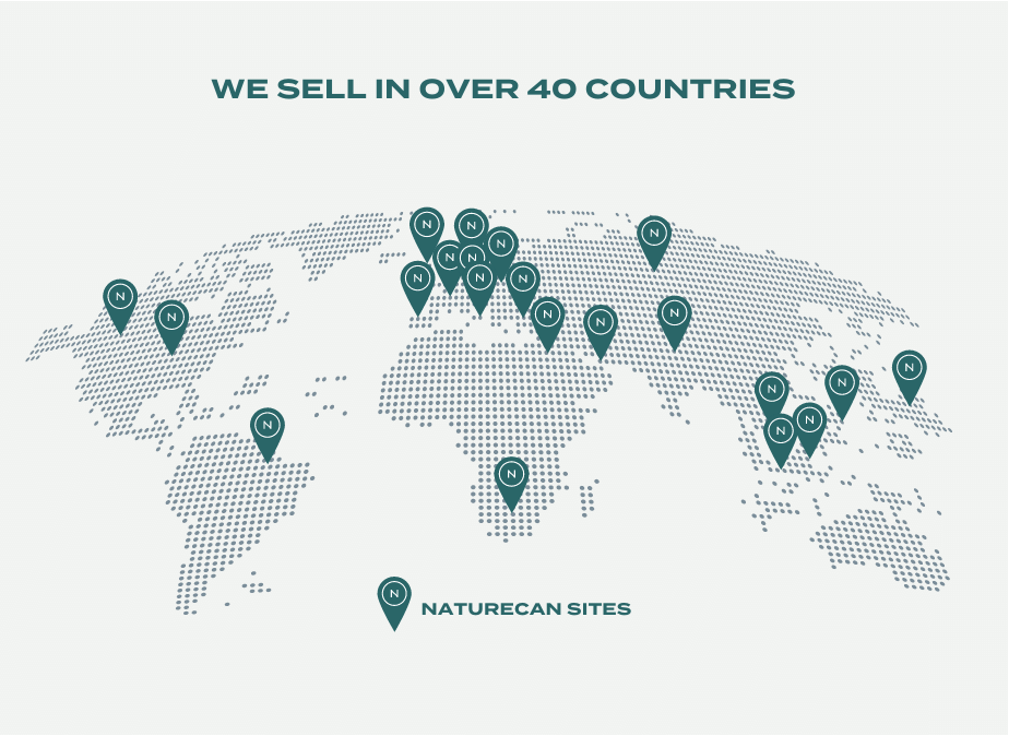 vi säljer i 40 länder
