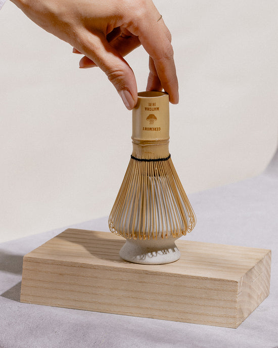 Sesame] Chasen - Matcha Bamboo Whisk for Matcha Mixer & Tea Ceremony