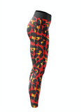 "Get spotted" flaming-hot leggings