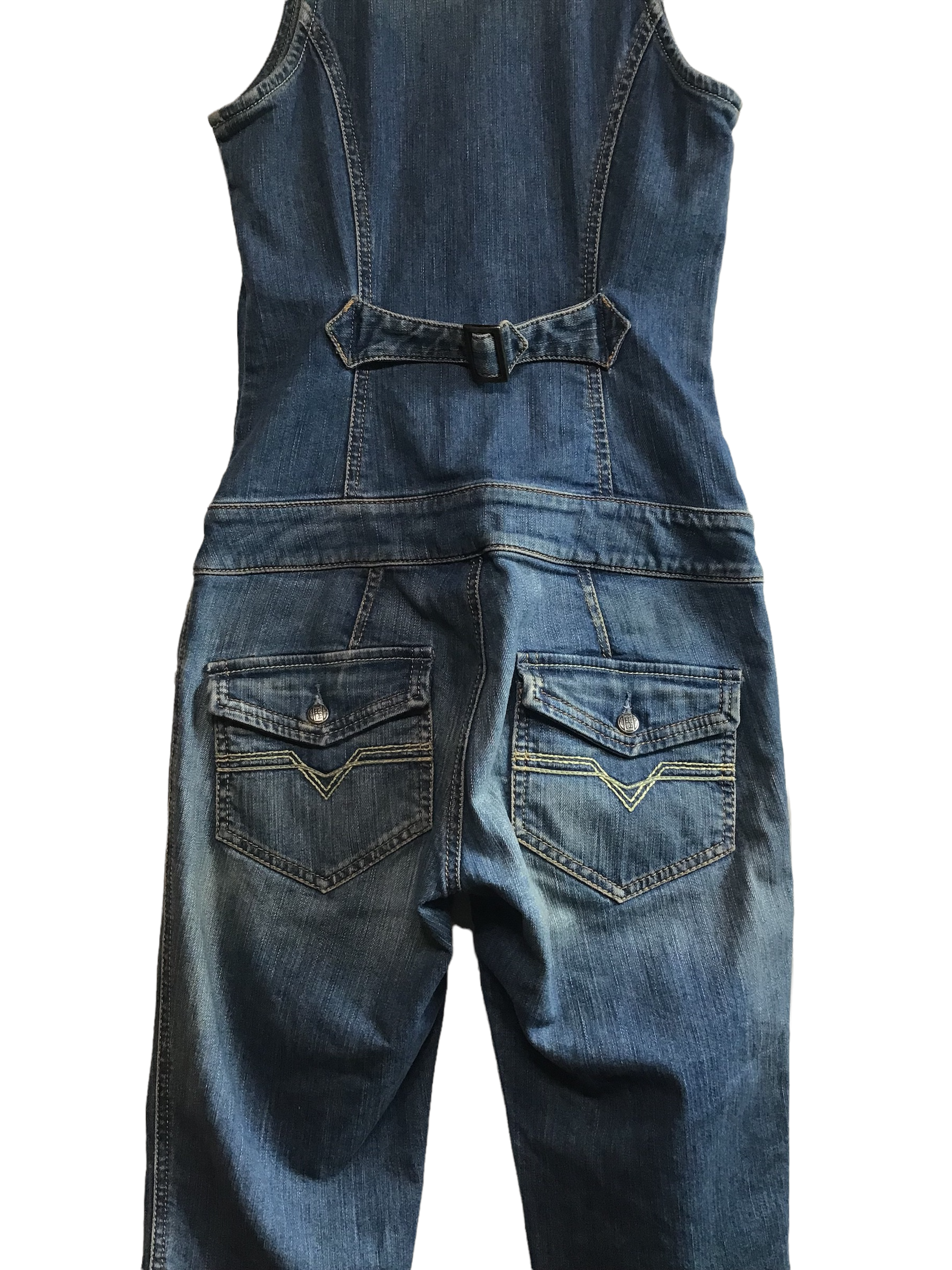 loft denim jumpsuit