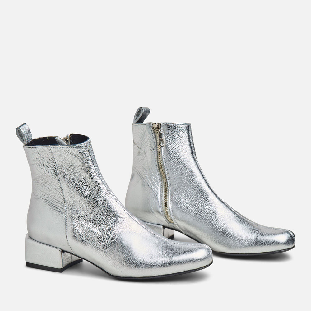 metallic boot