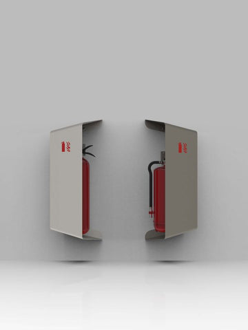 Reverso fire extinguisher cabinet