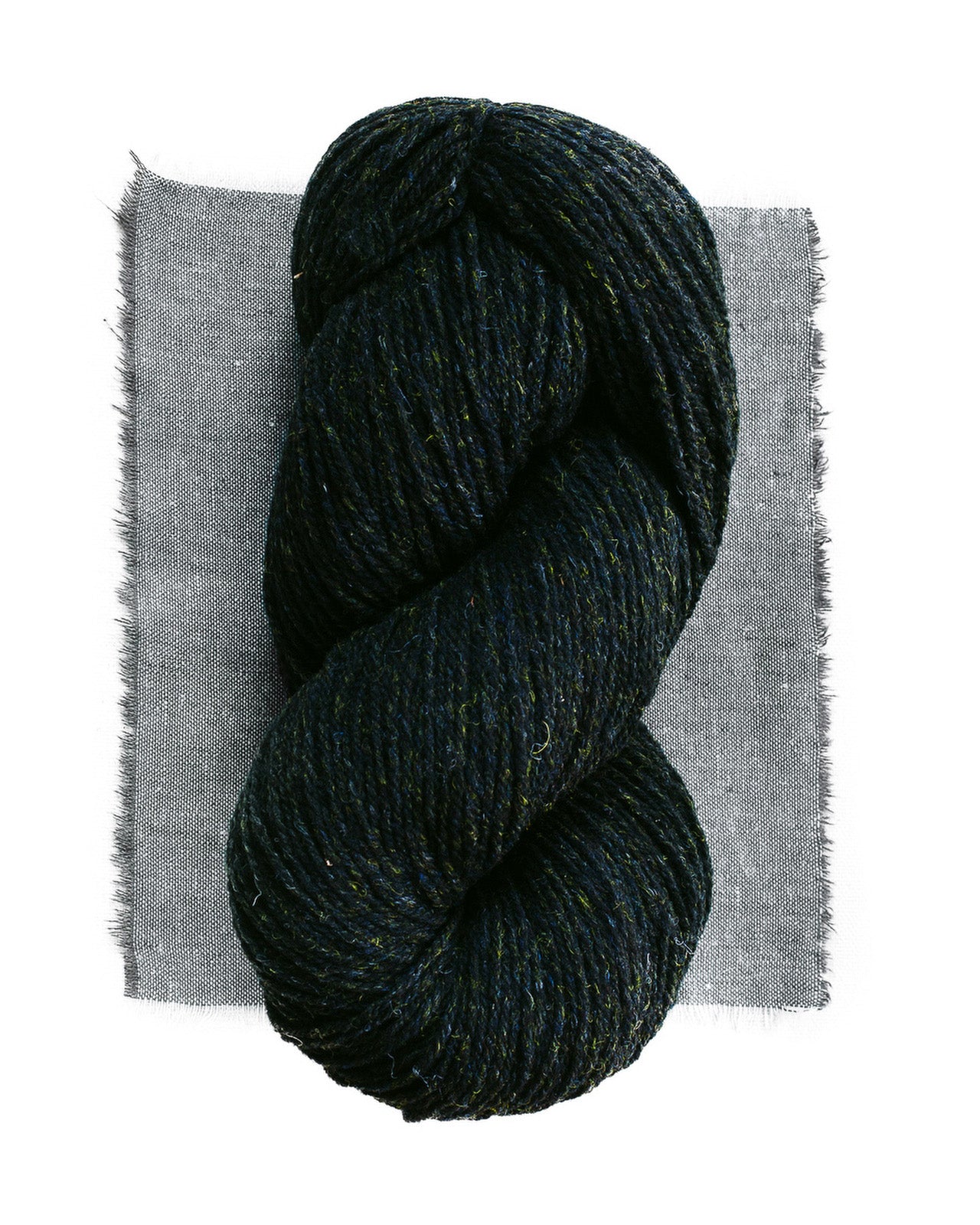 black knitting wool