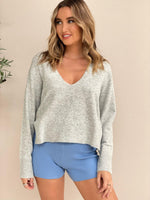 The Lacie Knit - Grey Marle - NUDE LUCY