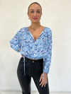 Elouise Blouse - Blue Floral