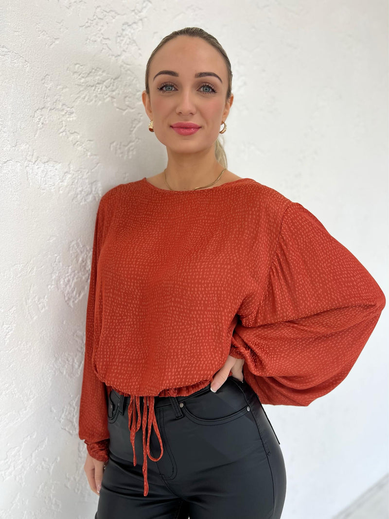 Harris Blouse - Burnt Orange