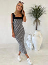 Mono Knit Midi Dress