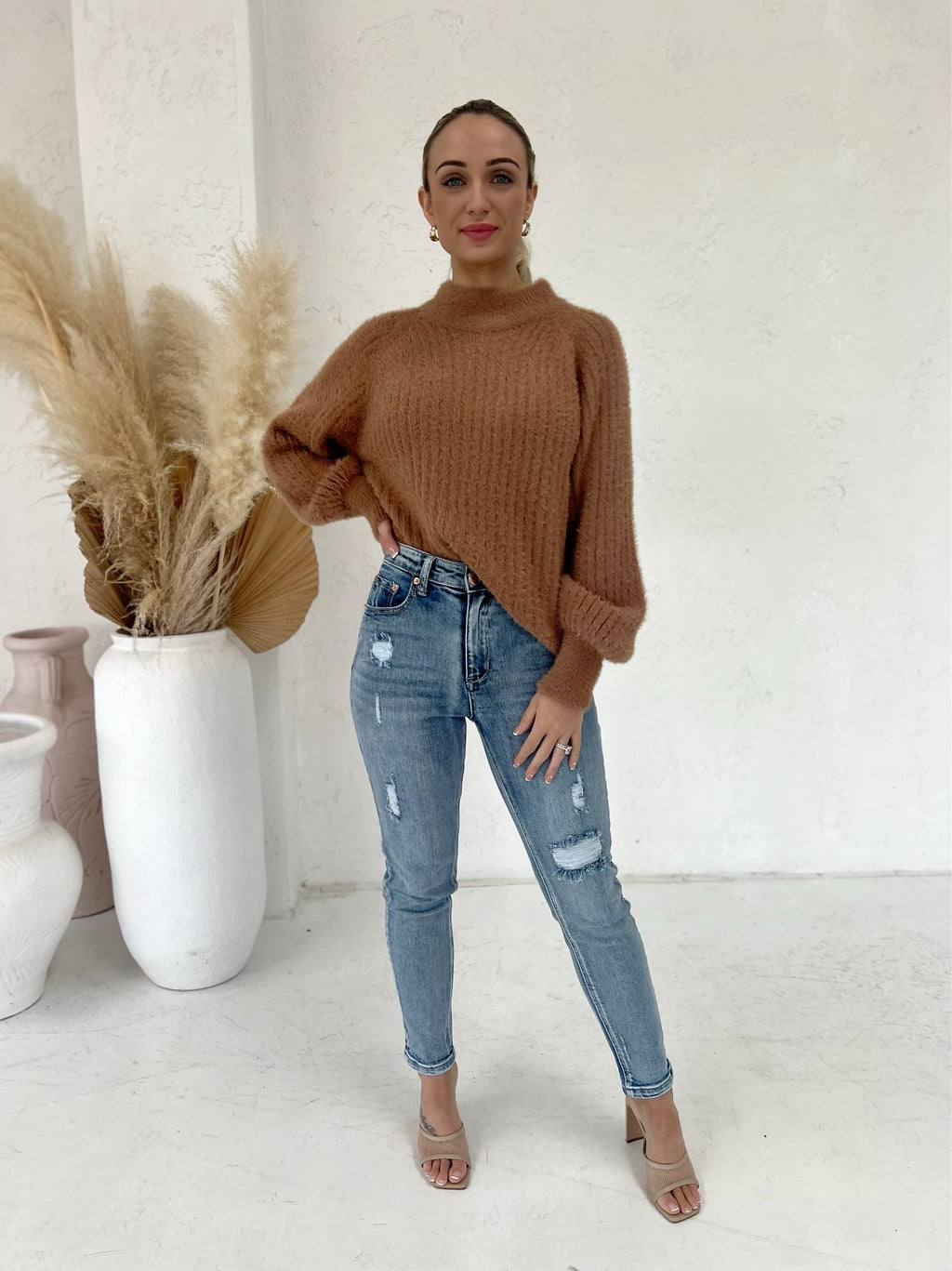 Missy Oversized Knit - Tan