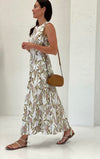 The Darling Maxi - Olive Floral