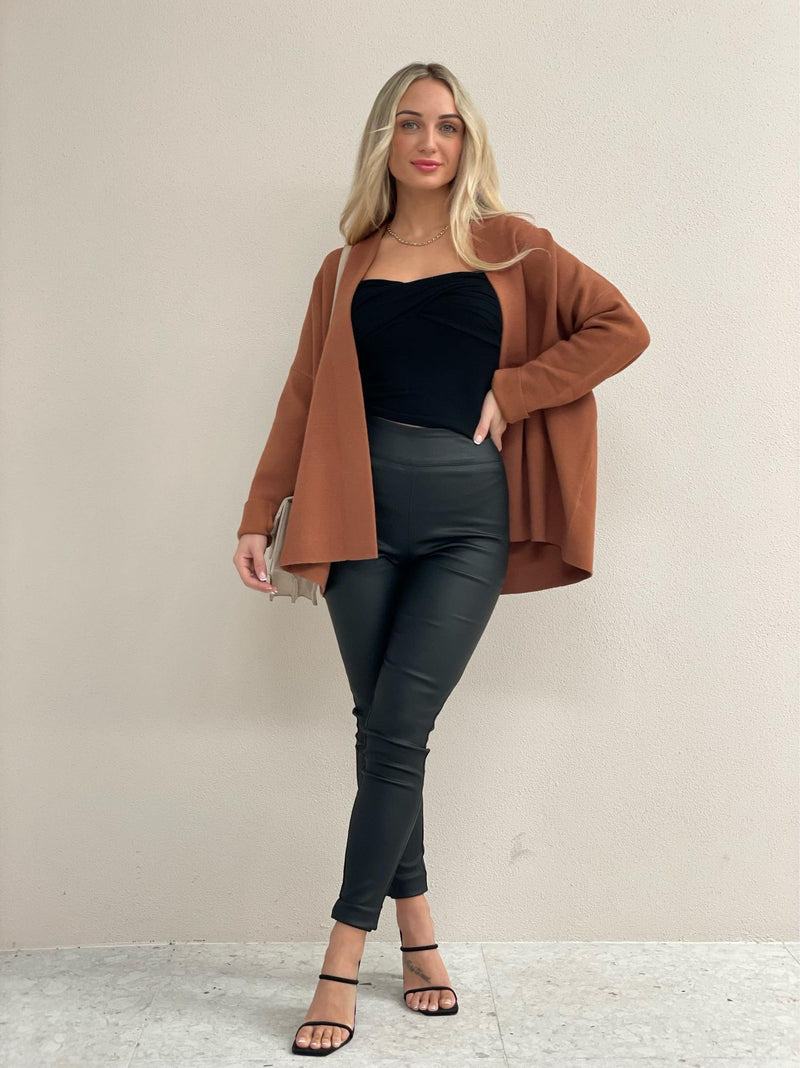 St Moritz Crop Cardigan - Maple